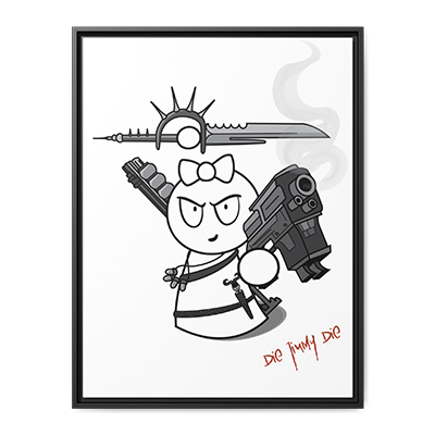 Warrior Frankie Framed Canvas and Posters