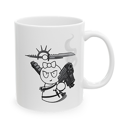 Warrior Frankie 11 oz Ceramic Mug